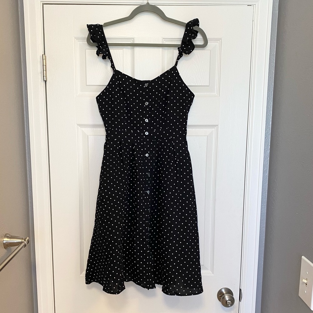 HYFVE Black Micro Polka Dot, Size Small